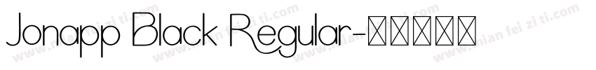 Jonapp Black Regular字体转换